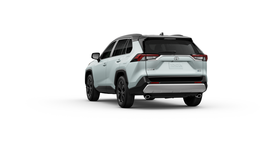 New 2025 Wind Chill Pearl with Midnight Black Metallic roof Toyota Hybrid XSE image 4