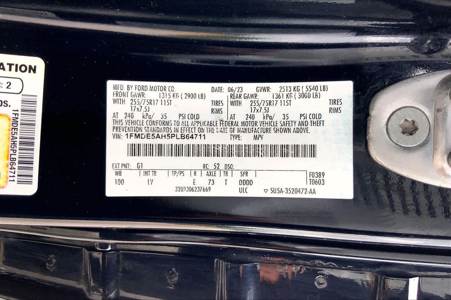 Used 2023 Shadow Black Ford Big Bend image 36