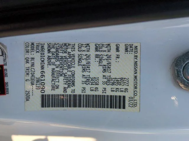 Used 2022 White Nissan SV image 35