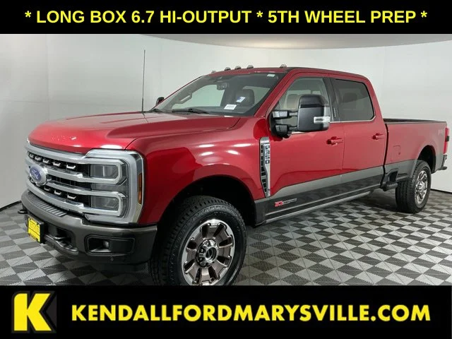 Used 2024 Rapid Red Metallic Tinted Clearcoat Ford King Ranch image 1