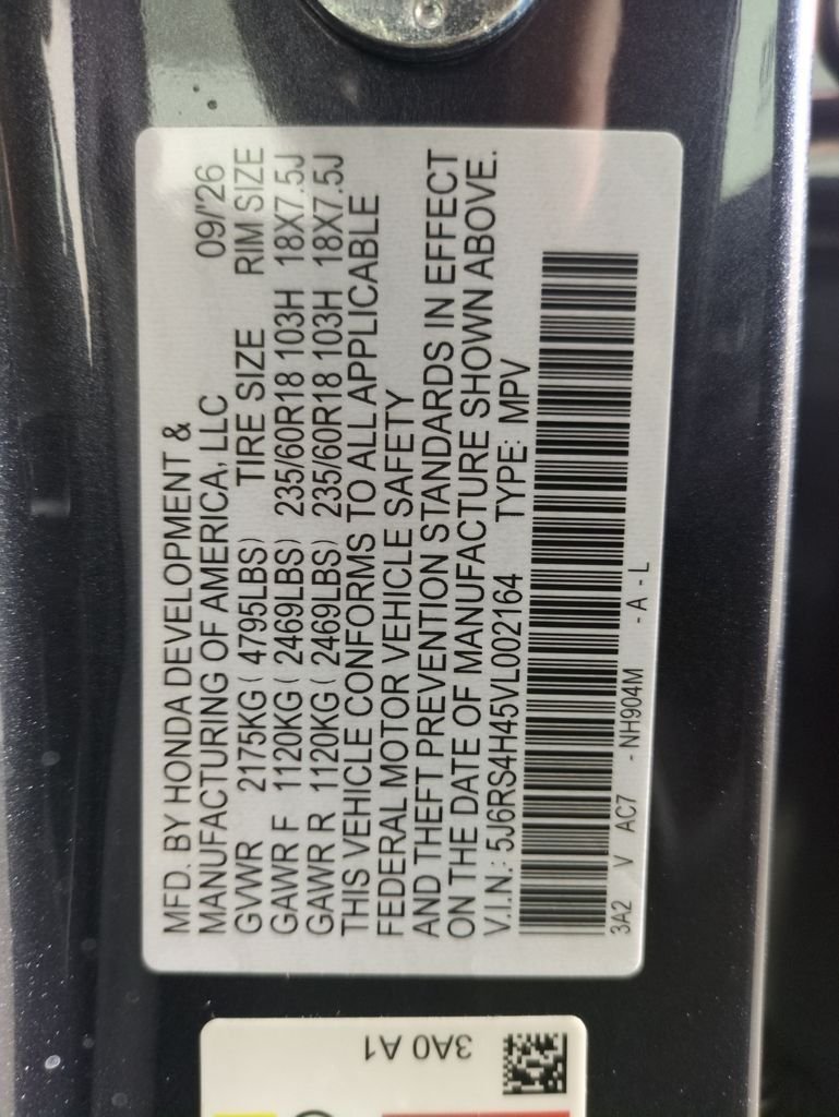 New 2027 Meteorite Gray Metallic Honda EX image 29