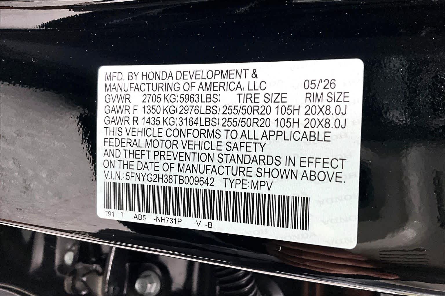 New 2026 Crystal Black Pearl Honda Sport image 18