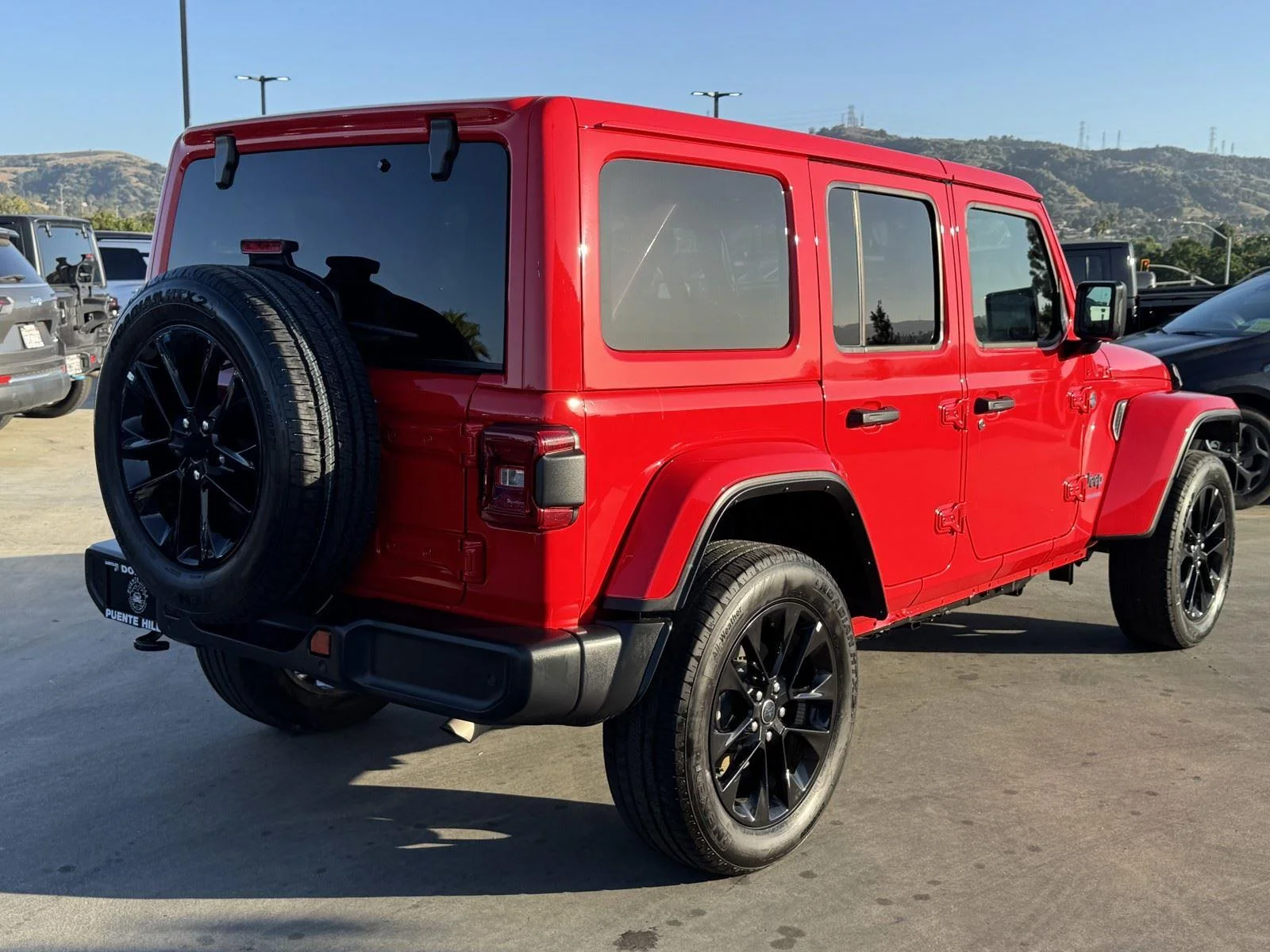 Certified Used 2025 Firecracker Red Clearcoat Jeep Sahara image 6
