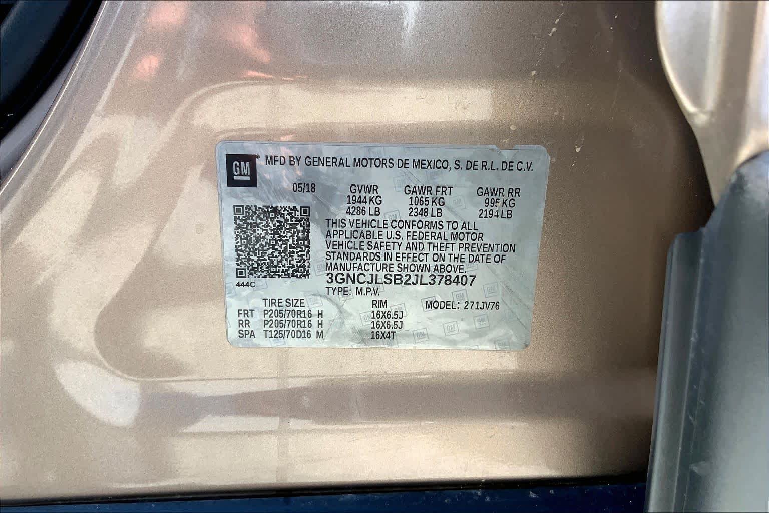 Used 2018 Sandy Ridge Metallic Chevrolet LT image 36