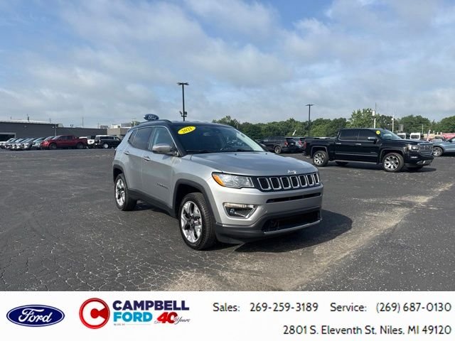 Used 2021 Billet Silver Metallic Clearcoat Jeep Limited image 1