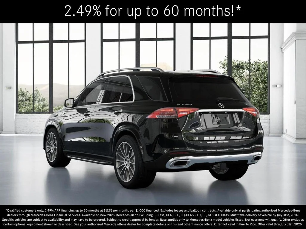 New 2026 Obsidian Black Metallic Mercedes-Benz GLE 580 image 28