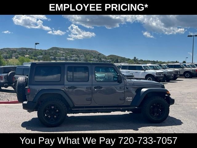 Used 2018 Granite Crystal Clearcoat Metallic Jeep Unlimited Sport S image 7