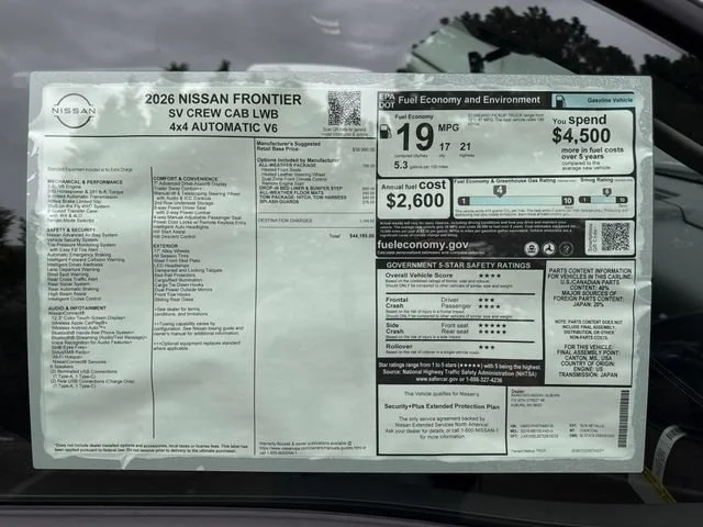 New 2026 Gun Metallic Nissan SV image 21