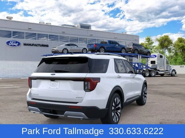 New 2026 Star White Metallic Tri-Coat Ford Platinum image 8