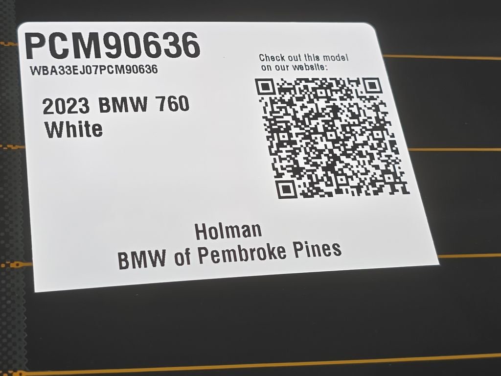 Certified Used 2023 Alpine White BMW 760i xDrive image 24