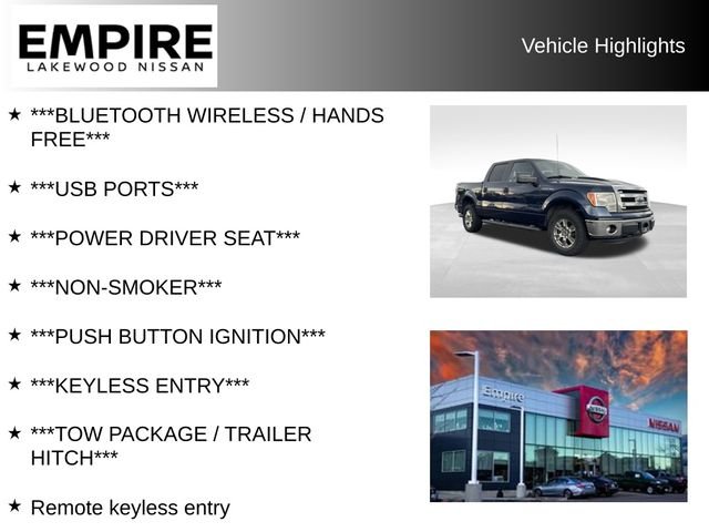 Used 2014 Ford F-150 XLT with VIN 1FTFW1EF4EKF84104 for sale in Lakewood, CO