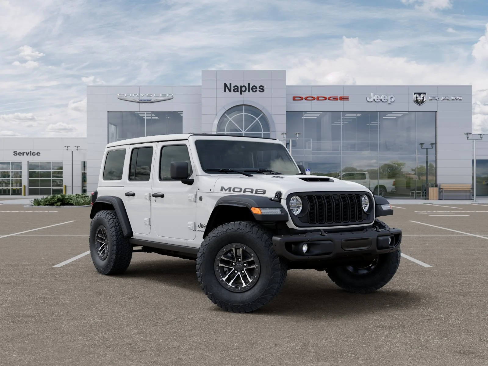 New 2026 Bright White Clear-Coat Exterior Paint Jeep Moab 392 image 5
