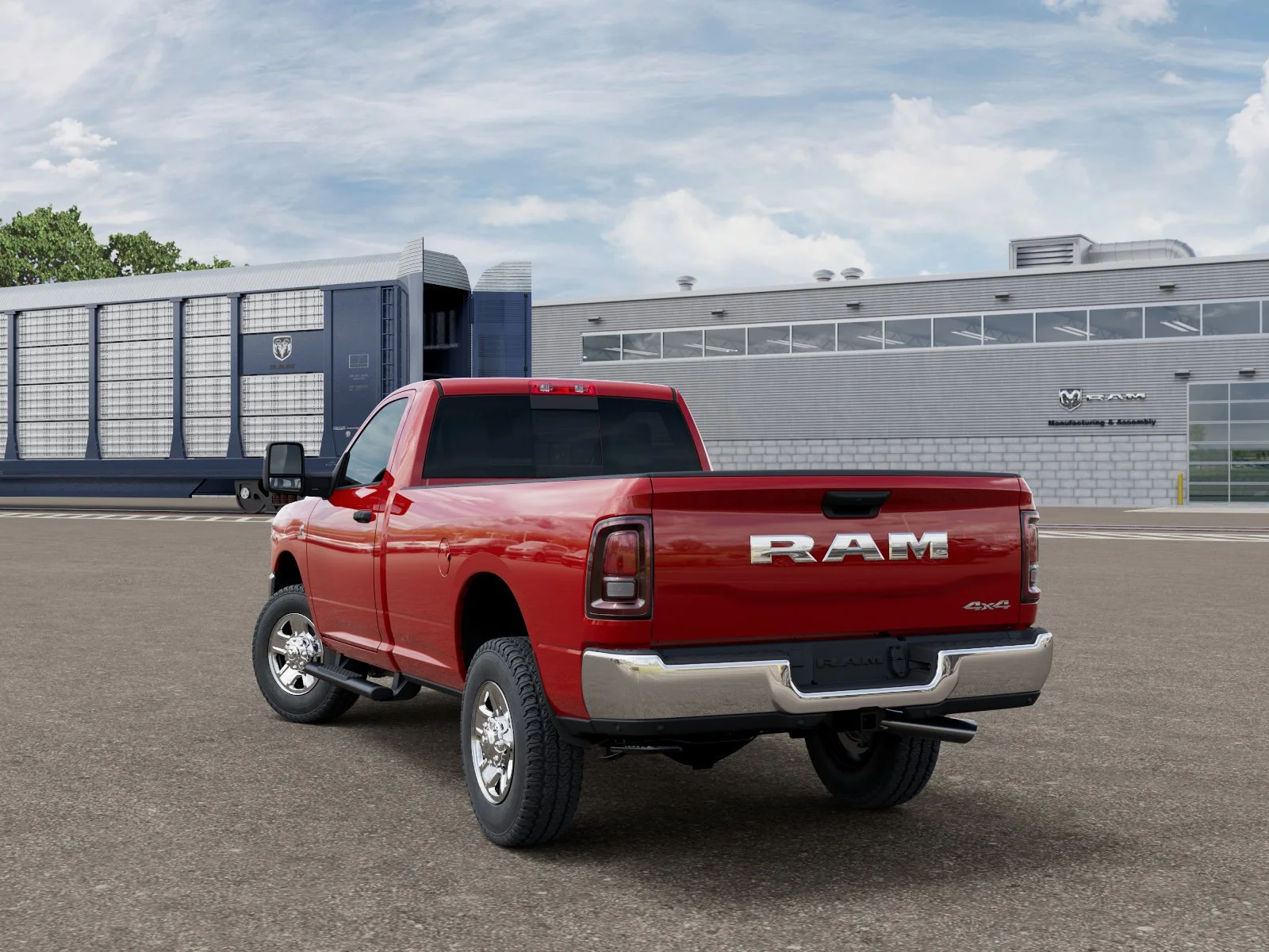 New 2026 Flame Red Clear-Coat Exterior Paint RAM Tradesman image 29