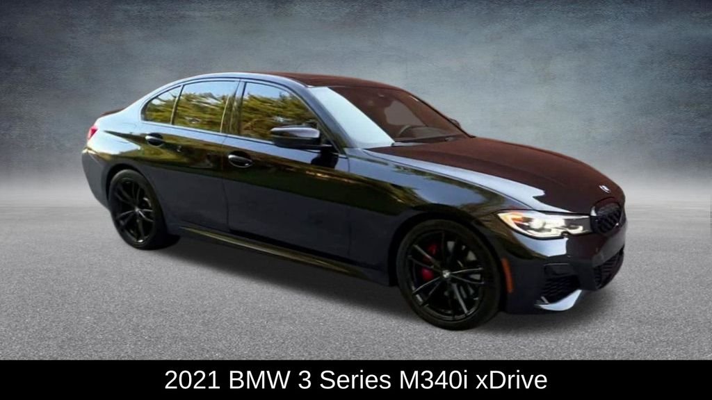 Used 2021 Black BMW M340i xDrive image 3