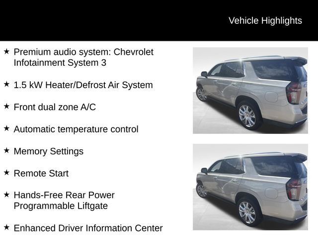Used 2022 EMPIRE BEIGE METALLIC Chevrolet High Country image 11