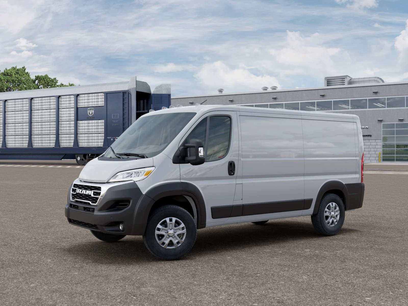 New 2026 Bright White Clear-Coat Exterior Paint RAM SLT image 2