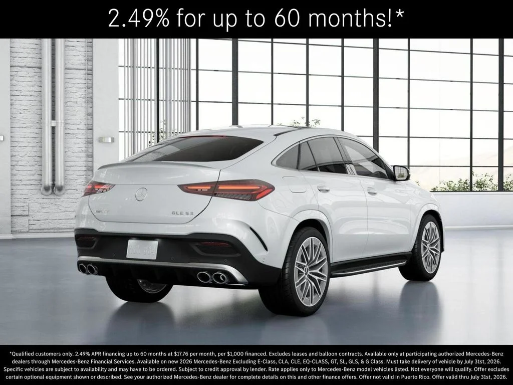 New 2026 MANUFAKTUR Moonlight White Metallic Mercedes-Benz AMG® GLE 53 4MATIC+ Coupe image 22
