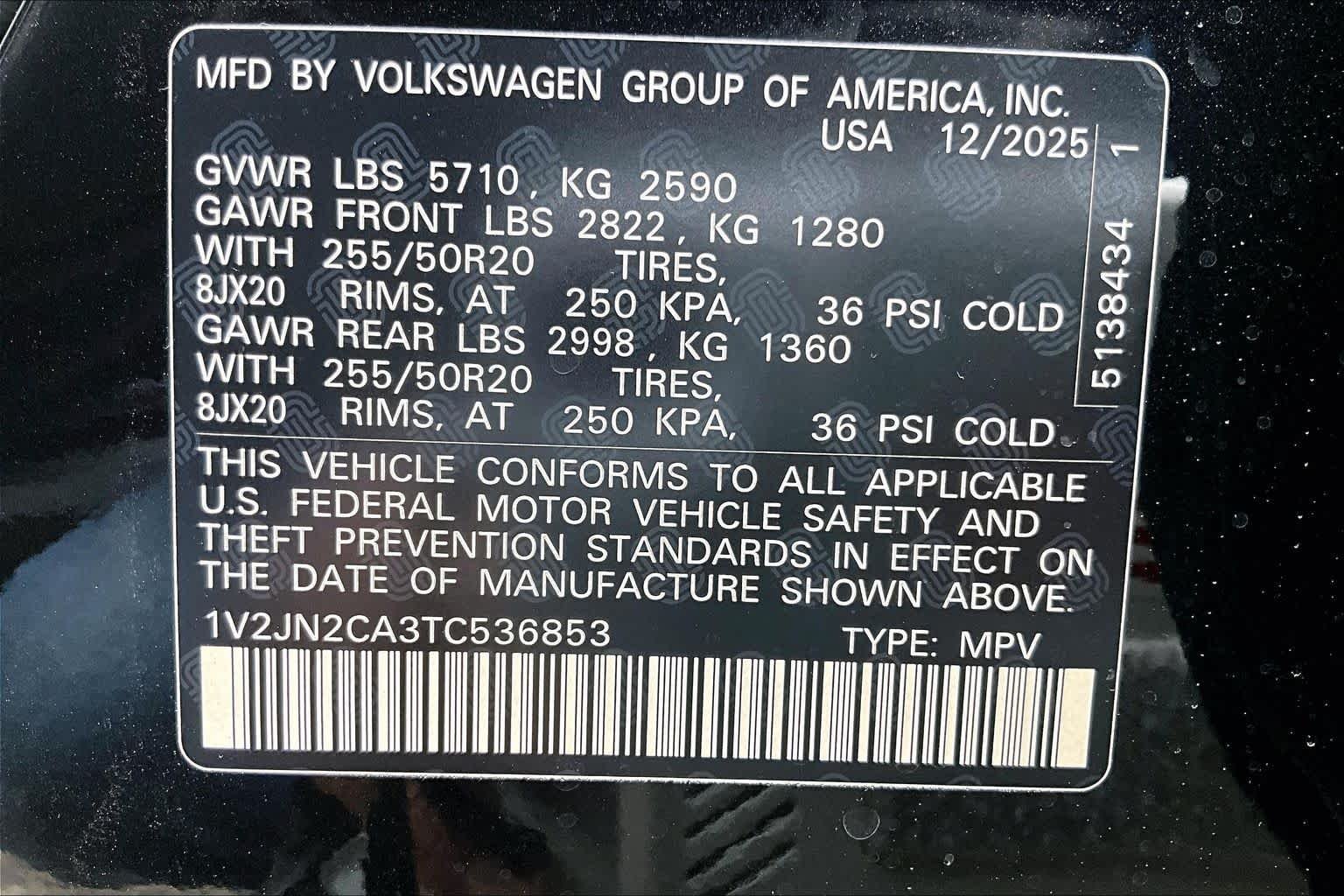 New 2026 Deep Black Pearl Volkswagen 2.0T SE W/TECHNOLOGY image 18
