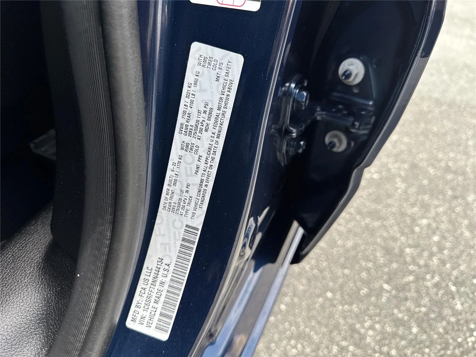 Used 2022 Patriot Blue Pearlcoat Ram Big Horn image 39