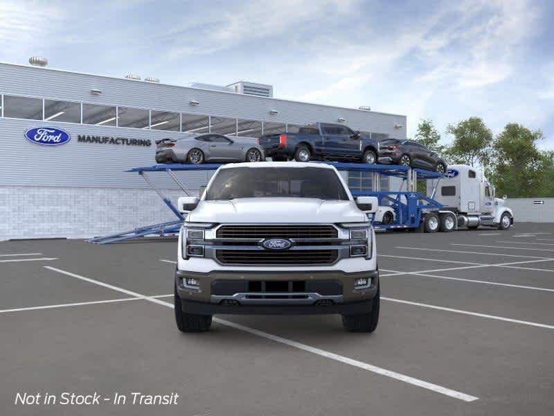 New 2026 Star White Metallic Tri-Coat/Marsh Gray Ford King Ranch image 7