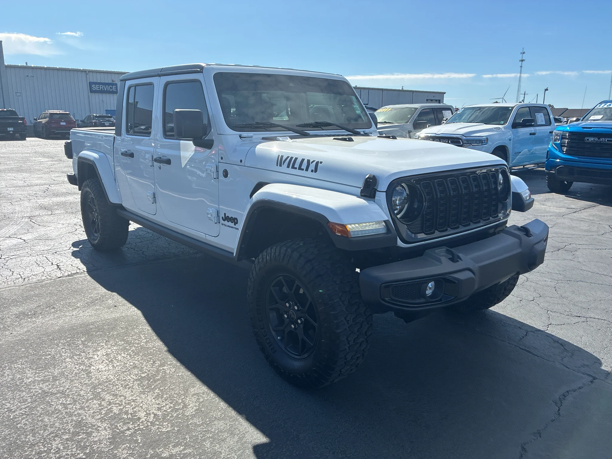 Used 2024 Bright White Clearcoat Jeep Willys image 3