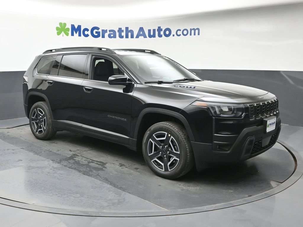 New 2026 Diamond Black Crystal Pearlcoat Jeep Laredo image 2