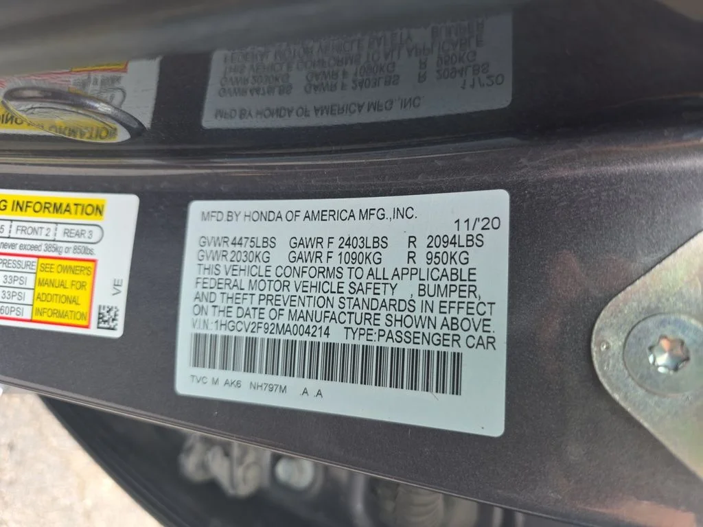 2021 Honda Accord Touring - Photo 26