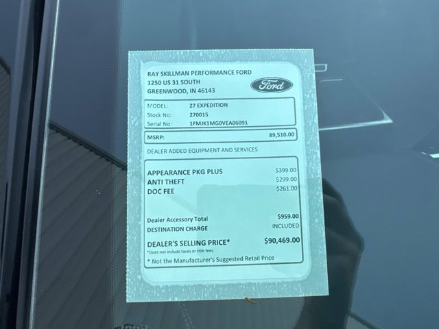 New 2027 Agate Black Metallic Ford Platinum image 32