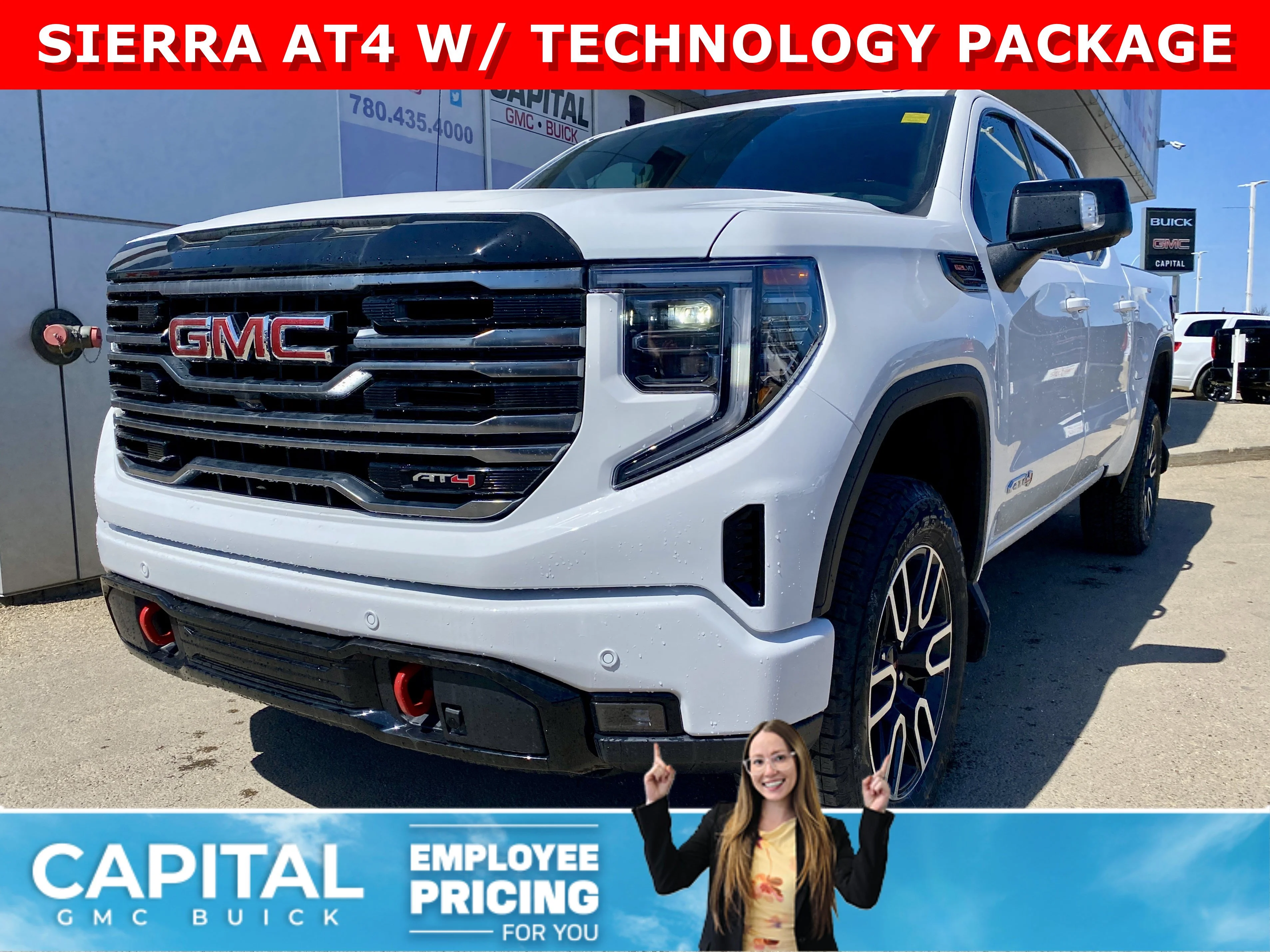 New 2026 Summit White GMC AT4 image 1