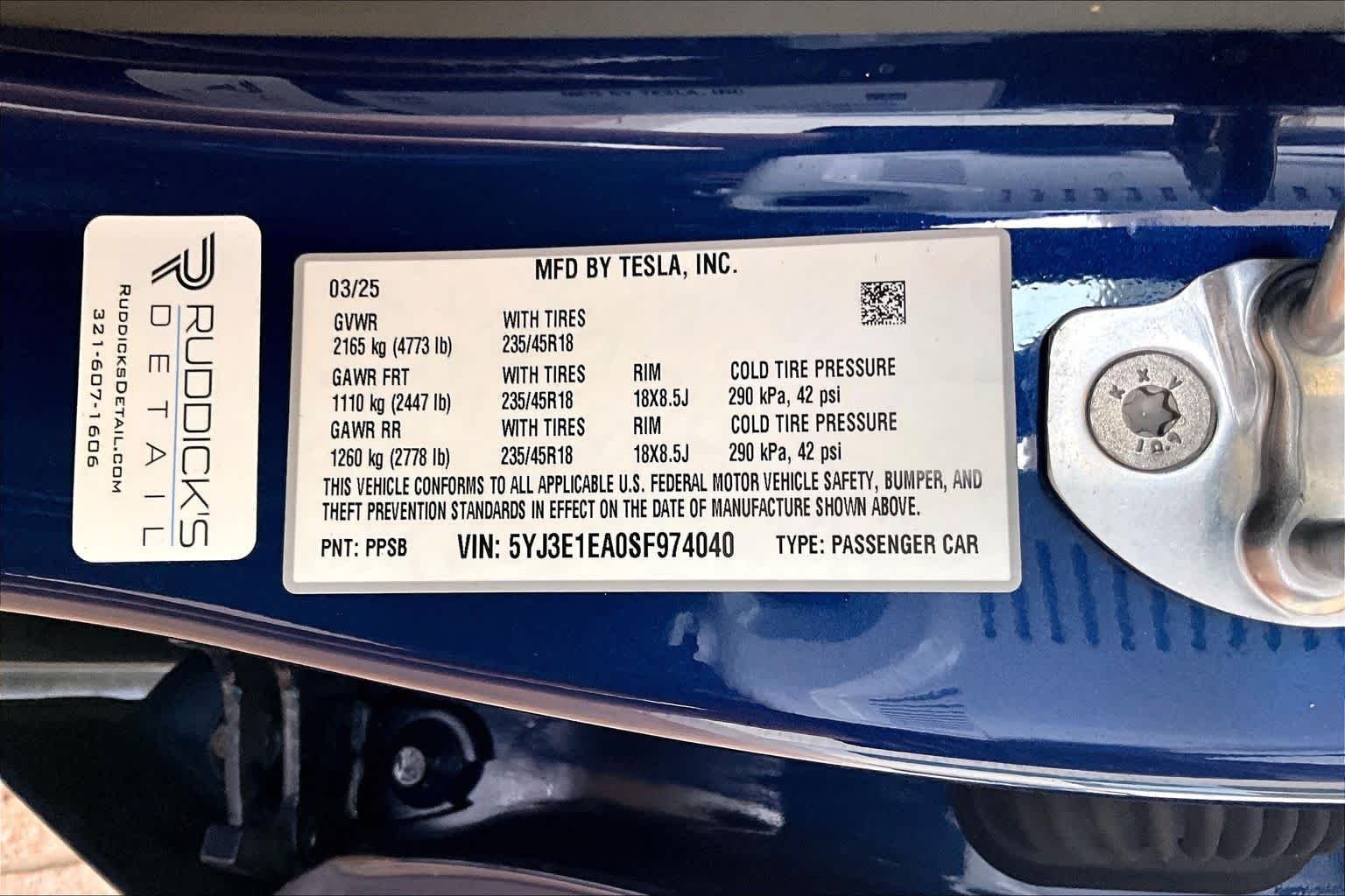 Used 2025 Solid Black Tesla Long Range image 33