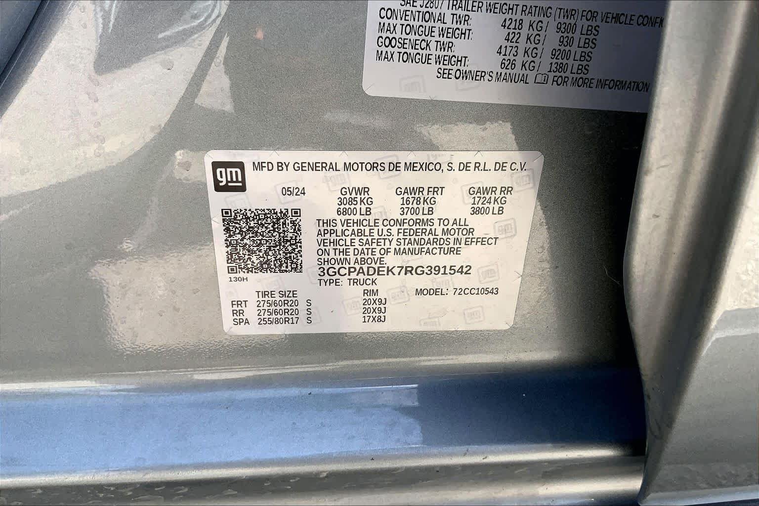 Used 2024 Sterling Gray Metallic Chevrolet RST image 69