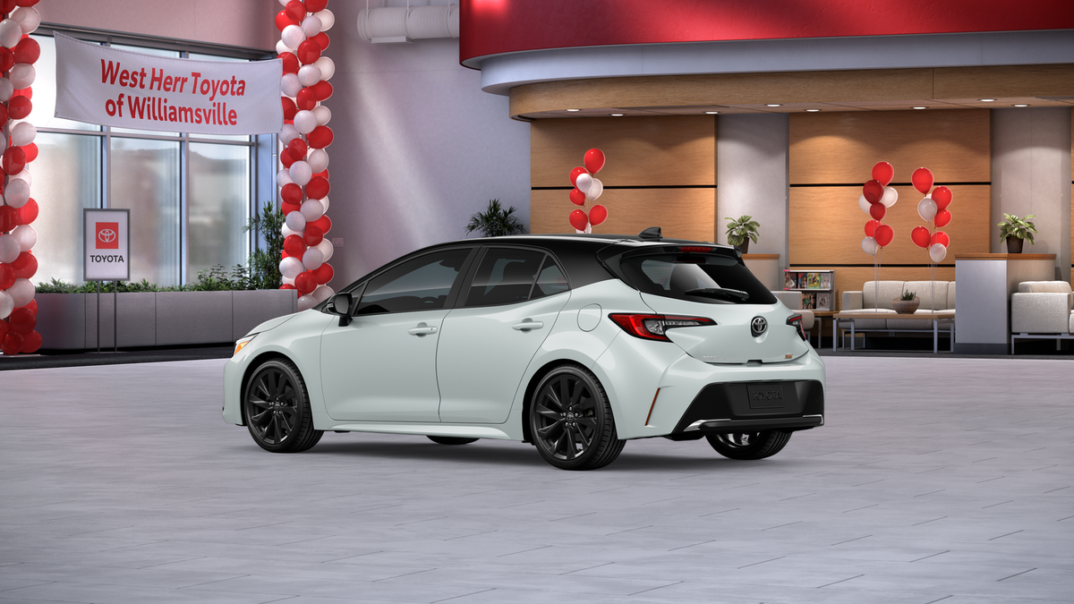 New 2026 Wind Chill Pearl with Midnight Black Metallic roof Toyota XSE image 6