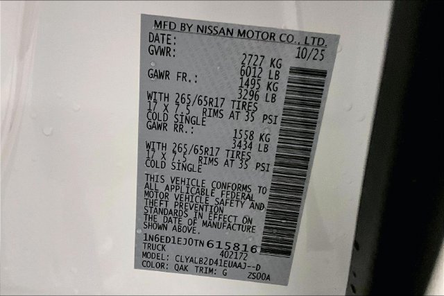 New 2026 Glacier White Nissan SV image 36