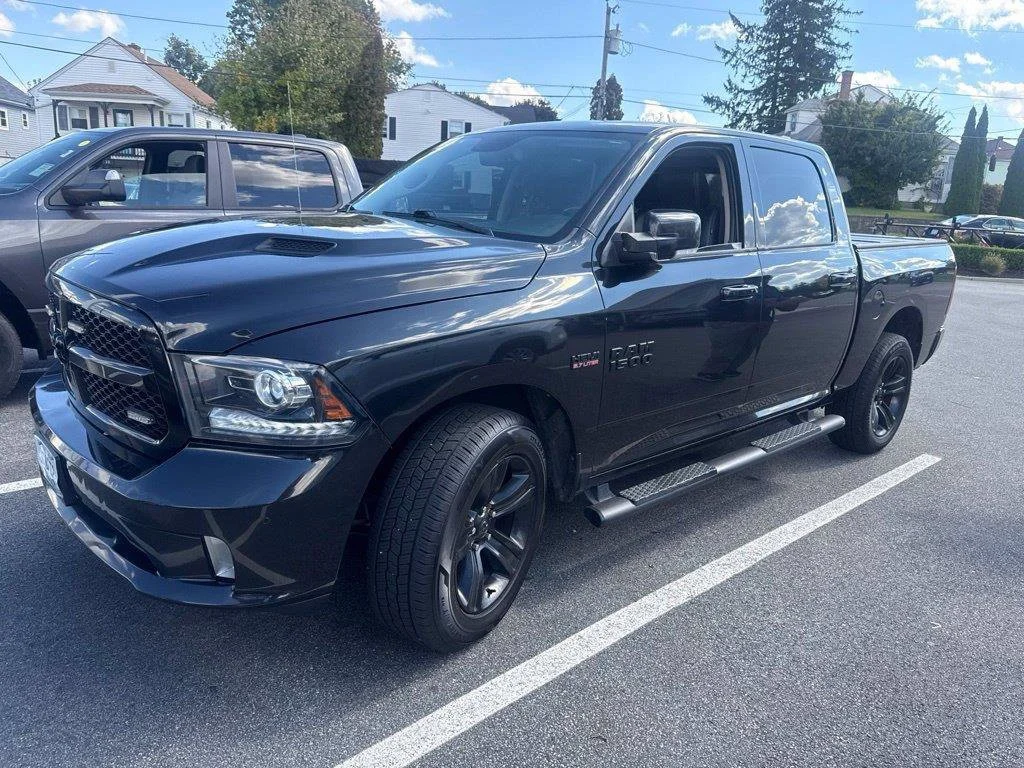 Used 2018 Brilliant Black Crystal Pearlcoat Ram Night image 5