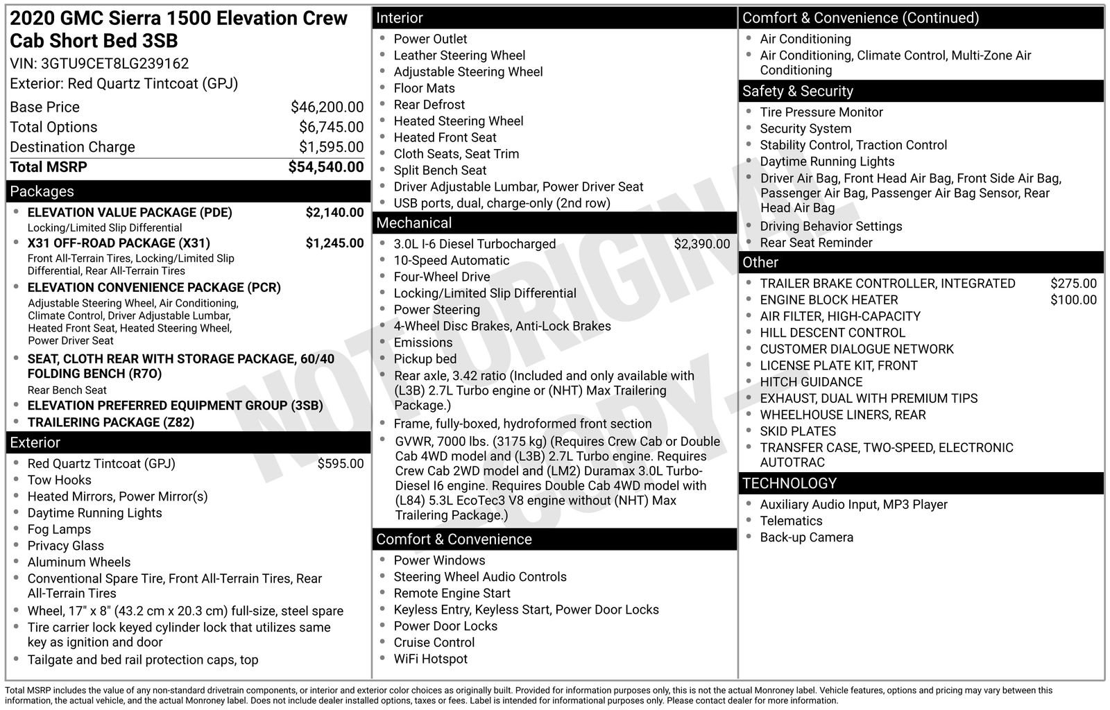Used 2020 Red GMC Elevation image 6