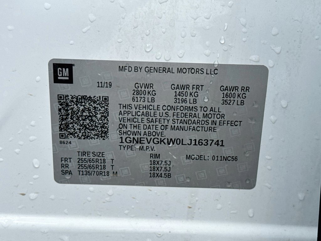 Used 2020 SUMMIT WHITE Chevrolet LT Cloth image 36