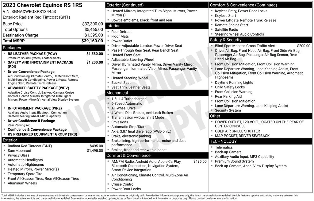 Used 2023 Red Chevrolet RS image 49