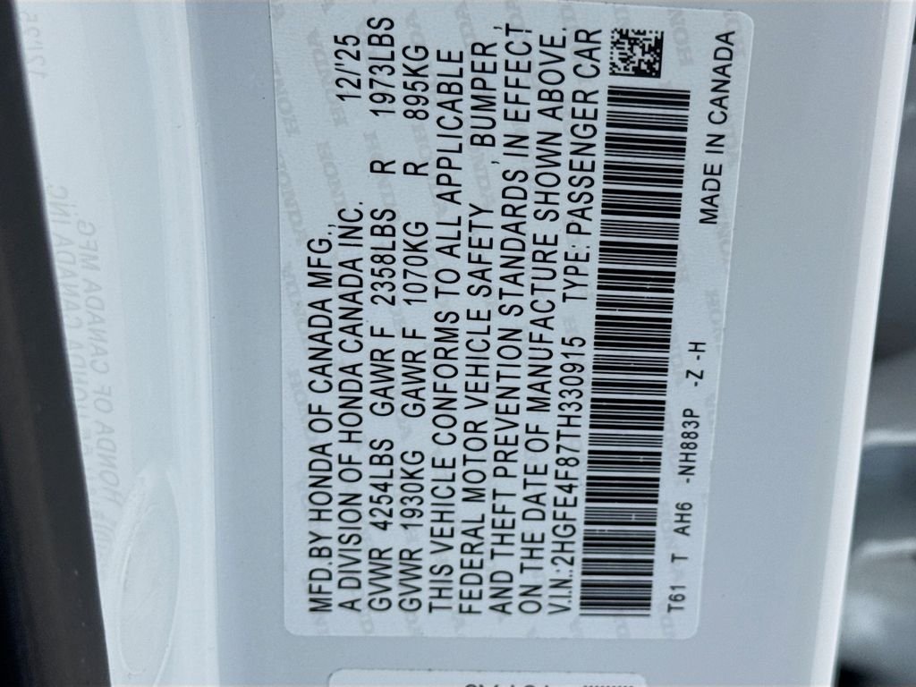 Certified Used 2026 Platinum Honda Sport image 42