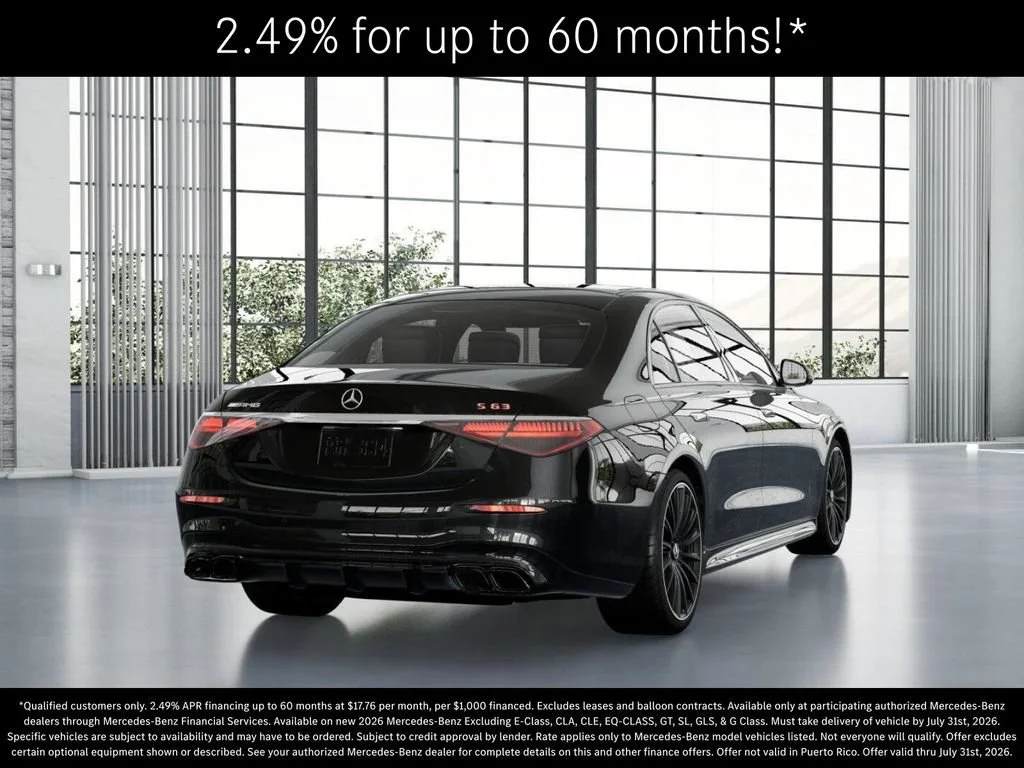 New 2026 Obsidian Black Metallic Mercedes-Benz AMG® S 63 E 4MATIC Sedan image 65