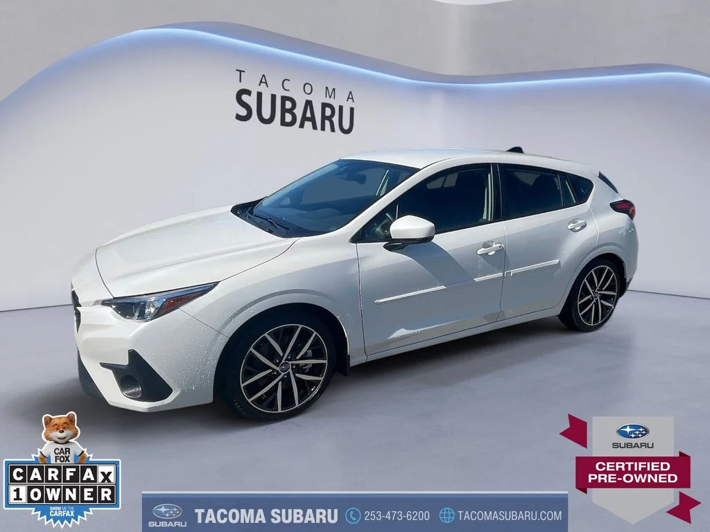 Certified Used 2025 White Subaru Sport image 1