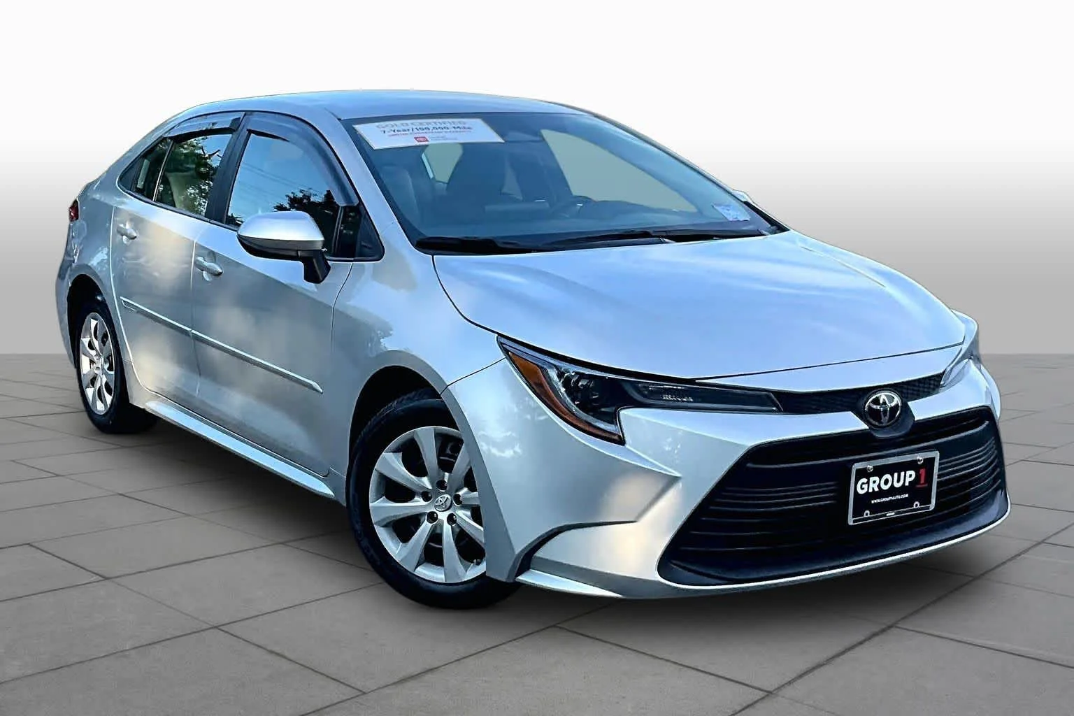 Certified Used 2023 Classic Silver Metallic Toyota LE image 3