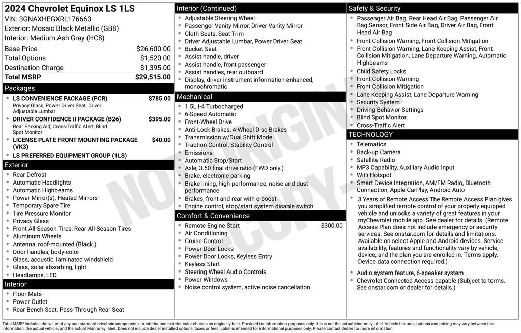 Used 2024 Black Chevrolet LS image 6