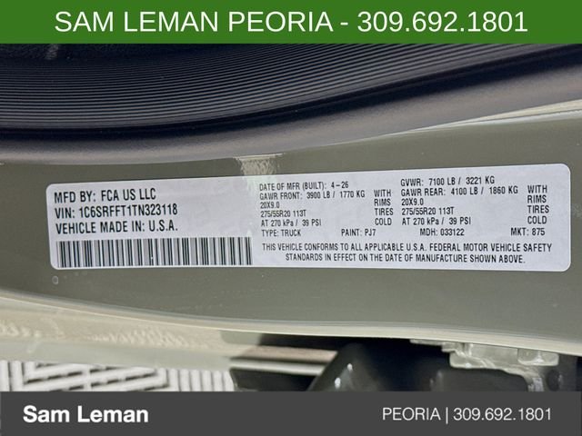 New 2026 Canyon Lake Exterior Paint RAM Big Horn/Lone Star image 30