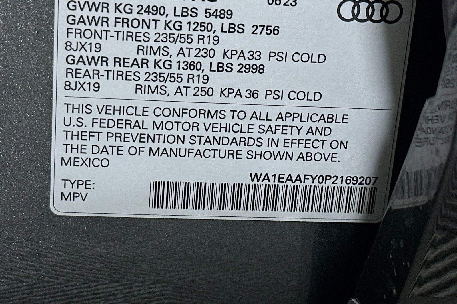 Used 2023 Daytona Gray Pearl Effect Audi S line Premium Plus image 24