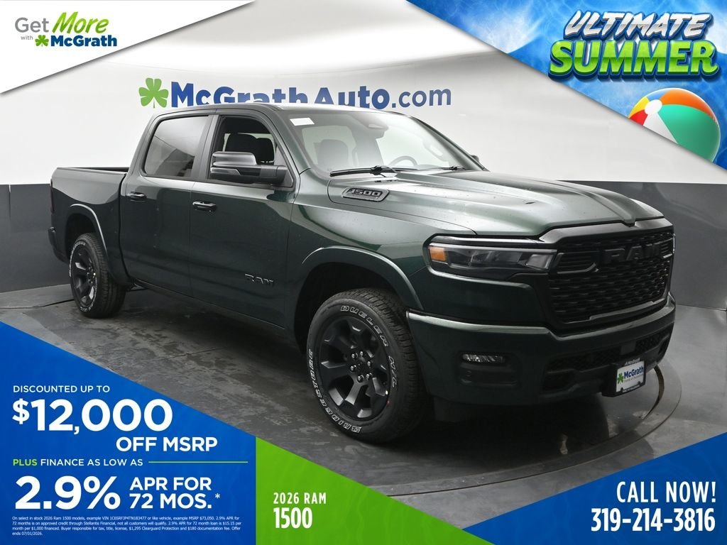 New 2026 Serrano-Green Metallic Exterior Paint RAM Big Horn/Lone Star image 1