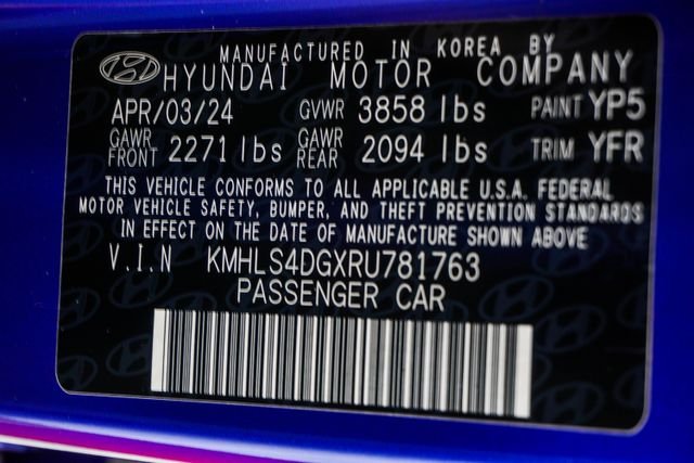 Certified Used 2024 Blue Hyundai SEL image 46