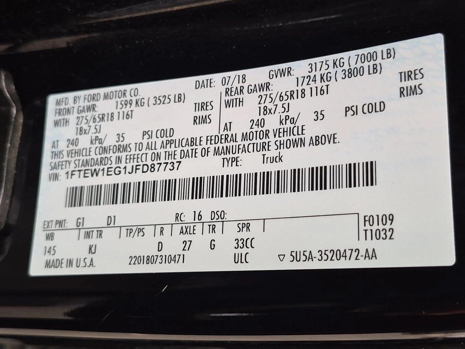 Used 2018 Black Velvet Ford King Ranch image 14