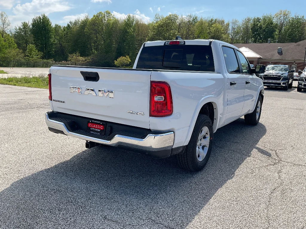 New 2026 Bright White Clearcoat RAM Big Horn Crew Cab 4x4 5