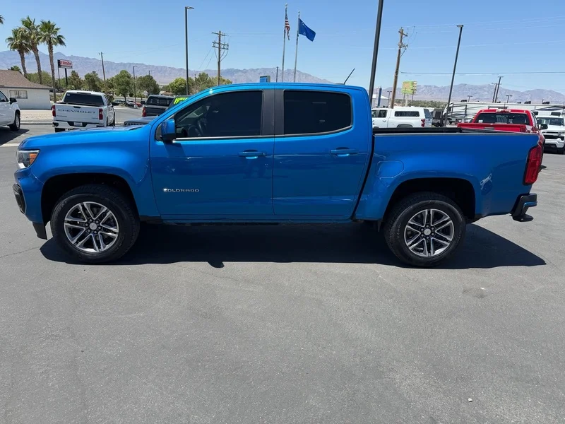 Used 2021 BRIGHT BLUE METALLIC Chevrolet 2WD Work Truck image 6
