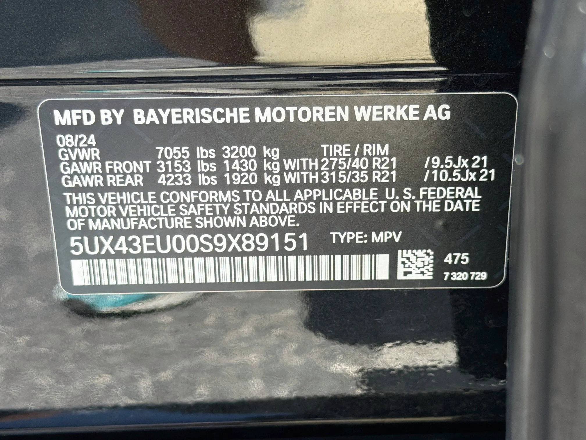 Used 2025 Black Sapphire Metallic BMW xDrive50e image 45